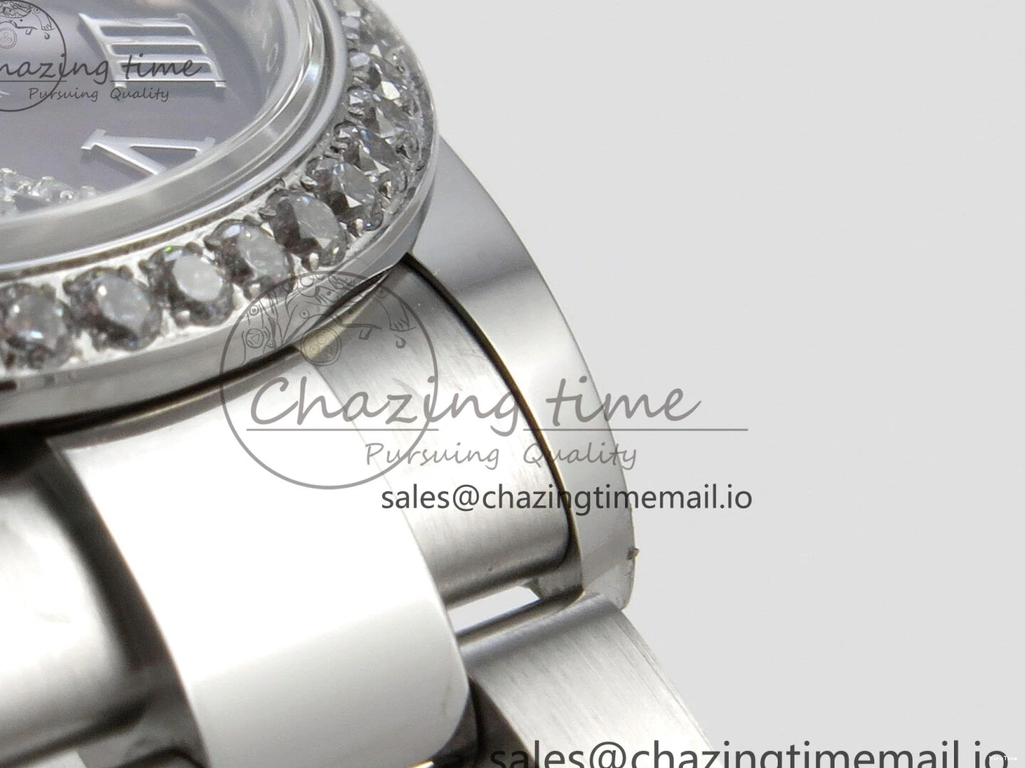 MiroTime 0118 SmoothTexture DateJust 31 278274 THBF 1:1 Best Edition 904L Steel Brown Roman Dial Diamonds Bezel on SS Oyster Bracelet HZ Cal. 26